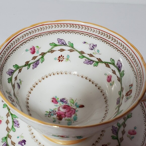 Copelands Grosvenor Teacup and Saucer Craigavon Floral - Picture 3 of 9